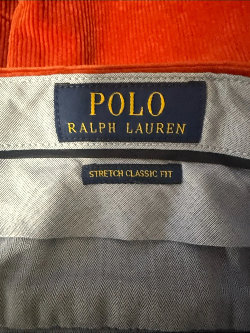 Polo by Ralph Lauren Red Corduroy Jeans with Sports Graphic